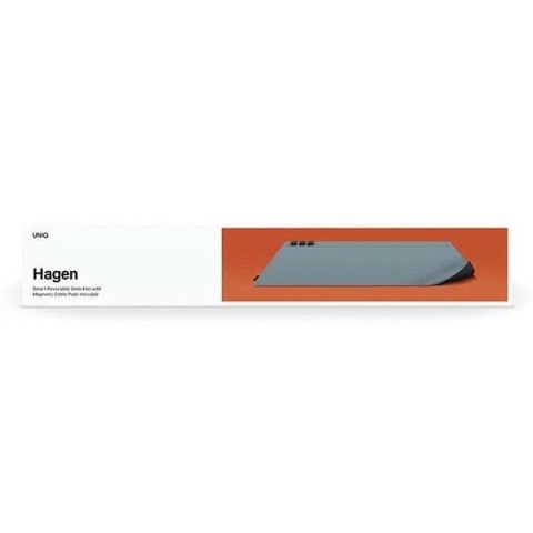 UNIQ UNIQ Hagen - Dwustronna magnetyczna podkładka na biurko 67x35 cm, czarno-niebieska UNIQ UNIQ Hagen - Dwustronna magnetyczna podkładka na biurko 67x35 cm, czarno-niebieska