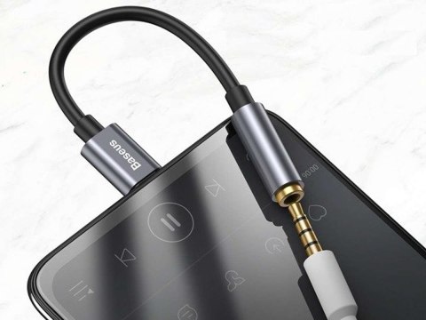 Baseus Adapter Baseus L54 USB-C Type C na mini Jack 3.5mm Audio black Baseus Adapter Baseus L54 USB-C Type C na mini Jack 3.5mm Audio black