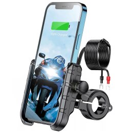 Kewig Uchwyt motocyklowy na telefon Kewig KWG-M8 z ładowarką QC 3.0