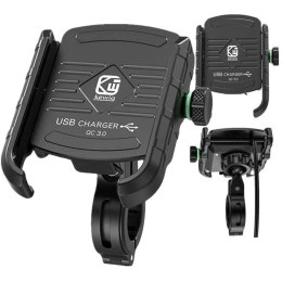 Kewig Uchwyt motocyklowy na telefon Kewig KWG-M8 z ładowarką QC 3.0