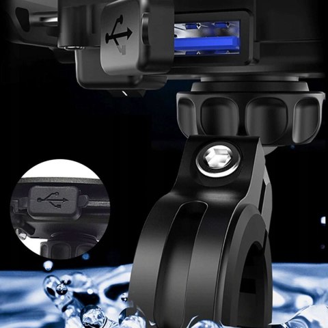 Kewig Uchwyt motocyklowy na telefon Kewig KWG-M8 z ładowarką QC 3.0 Kewig Uchwyt motocyklowy na telefon Kewig KWG-M8 z ładowarką QC 3.0