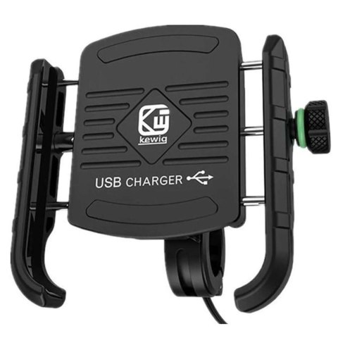 Kewig Uchwyt motocyklowy na telefon Kewig KWG-M8 z ładowarką QC 3.0 Kewig Uchwyt motocyklowy na telefon Kewig KWG-M8 z ładowarką QC 3.0