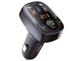 Rock Ładowarka Rock B301 Transmiter Bluetooth FM 2xUSB USB-C Typ C 36W Czarna