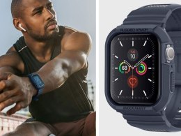 Spigen Etui Spigen Rugged Armor Pro do Apple Watch Series 4/5/6/SE 44mm Charcoal Grey
