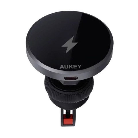 Aukey Magnetyczny Uchwyt Samochodowy z Ładowarką Indukcyjną Aukey HD-MC13 15W Qi2 Czarny Aukey Magnetyczny Uchwyt Samochodowy z Ładowarką Indukcyjną Aukey HD-MC13 15W Qi2 Czarny