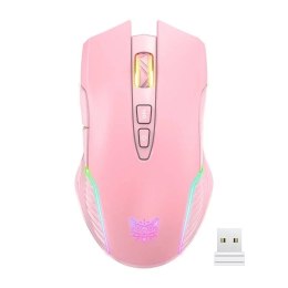 Onikuma ONIKUMA CW905 Różowa Bezprzewodowa mysz do gier 2.4G