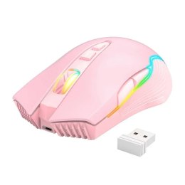 Onikuma ONIKUMA CW905 Różowa Bezprzewodowa mysz do gier 2.4G