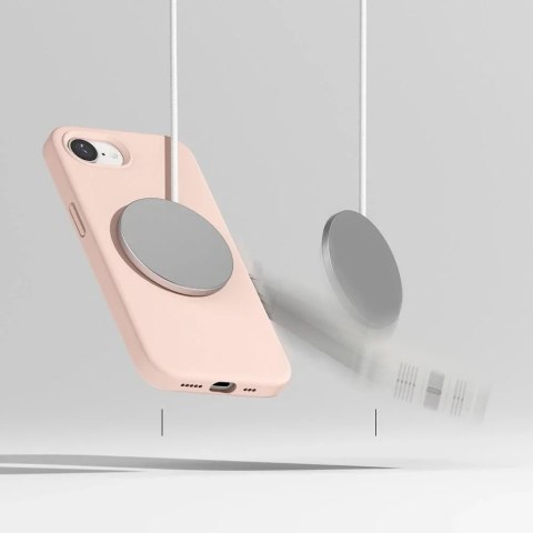 Ringke Etui Ringke Silicone Magnetic MagSafe do iPhone 16e Pink Sand Ringke Etui Ringke Silicone Magnetic MagSafe do iPhone 16e Pink Sand