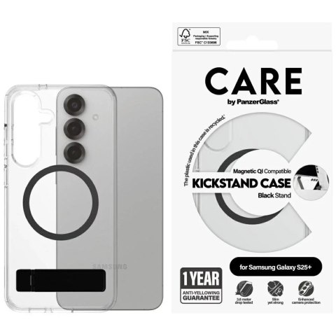 PanzerGlass Etui CARE do Samsung Galaxy S25+ by PanzerGlass Feature Kickstand QI Clear PanzerGlass Etui CARE do Samsung Galaxy S25+ by PanzerGlass Feature Kickstand QI Clear