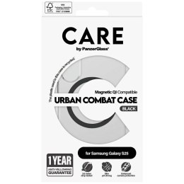 PanzerGlass Etui do Samsung Galaxy S25 CARE by PanzerGlass Flagship Urban Combat QI Czarny