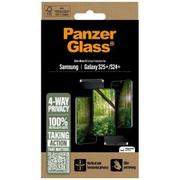 PanzerGlass Szkło Prywatyzujące do Samsung Galaxy S25+ PanzerGlass Eco Matrix Ultra-Wide Fit