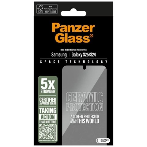 PanzerGlass Szkło ceramiczne do Samsung Galaxy S25 Ultra PanzerGlass Ceramic Screen Protector PanzerGlass Szkło ceramiczne do Samsung Galaxy S25 Ultra PanzerGlass Ceramic Screen Protector