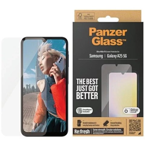 PanzerGlass Szkło hartowane do Samsung Galaxy A25 5G PanzerGlass Ultra-Wide Fit EasyAligner PanzerGlass Szkło hartowane do Samsung Galaxy A25 5G PanzerGlass Ultra-Wide Fit EasyAligner