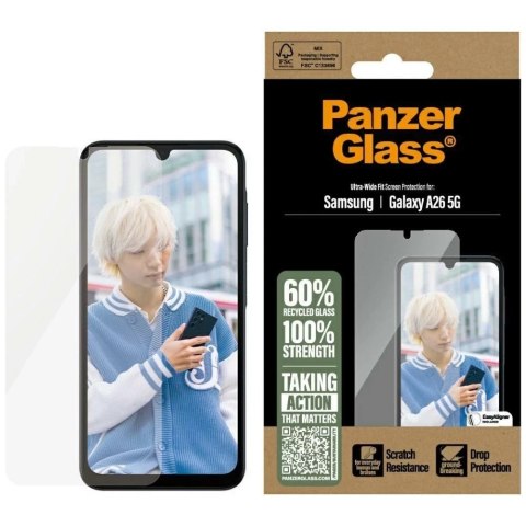 PanzerGlass Szkło hartowane do Samsung Galaxy A26 5G PanzerGlass Ultra-Wide Fit PanzerGlass Szkło hartowane do Samsung Galaxy A26 5G PanzerGlass Ultra-Wide Fit