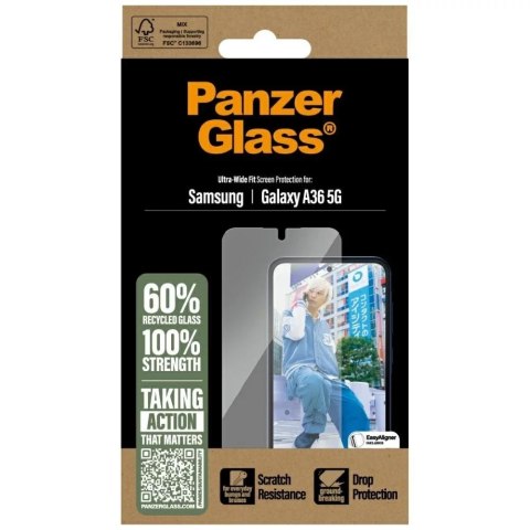 PanzerGlass Szkło hartowane do Samsung Galaxy A36 5G PanzerGlass Ultra-Wide Fit PanzerGlass Szkło hartowane do Samsung Galaxy A36 5G PanzerGlass Ultra-Wide Fit