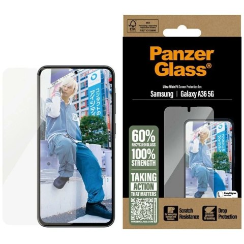 PanzerGlass Szkło hartowane do Samsung Galaxy A36 5G PanzerGlass Ultra-Wide Fit PanzerGlass Szkło hartowane do Samsung Galaxy A36 5G PanzerGlass Ultra-Wide Fit