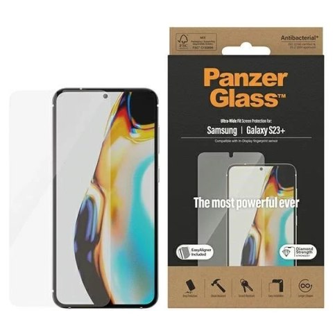PanzerGlass Szkło hartowane do Samsung Galaxy S23+ PanzerGlass Ultra-Wide Fit z aplikatorem PanzerGlass Szkło hartowane do Samsung Galaxy S23+ PanzerGlass Ultra-Wide Fit z aplikatorem