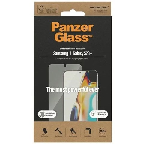 PanzerGlass Szkło hartowane do Samsung Galaxy S23+ PanzerGlass Ultra-Wide Fit z aplikatorem PanzerGlass Szkło hartowane do Samsung Galaxy S23+ PanzerGlass Ultra-Wide Fit z aplikatorem