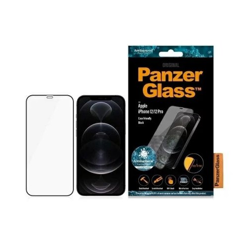 PanzerGlass Szkło hartowane do iPhone 12/12 Pro PanzerGlass E2E Super+ Antibacterial PanzerGlass Szkło hartowane do iPhone 12/12 Pro PanzerGlass E2E Super+ Antibacterial