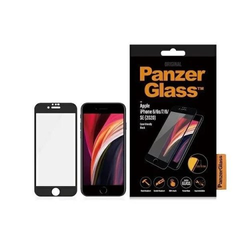 PanzerGlass Szkło hartowane do iPhone SE 2022 PanzerGlass E2E Super+ Case Friendly Czarny PanzerGlass Szkło hartowane do iPhone SE 2022 PanzerGlass E2E Super+ Case Friendly Czarny