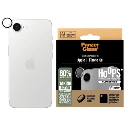 PanzerGlass Szkło hartowane na aparat do iPhone 16e PanzerGlass Hoops Camera Lens Protector PanzerGlass Szkło hartowane na aparat do iPhone 16e PanzerGlass Hoops Camera Lens Protector