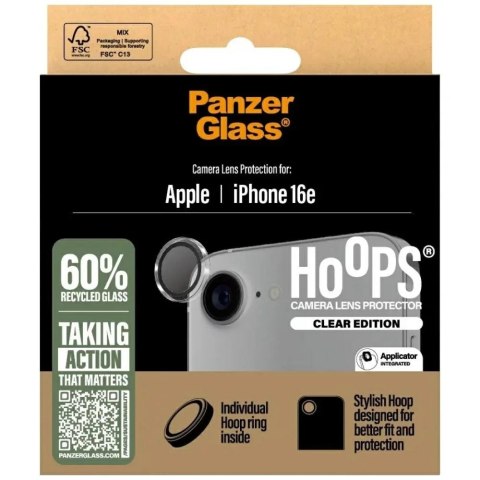 PanzerGlass Szkło hartowane na aparat do iPhone 16e PanzerGlass Hoops Camera Lens Protector PanzerGlass Szkło hartowane na aparat do iPhone 16e PanzerGlass Hoops Camera Lens Protector