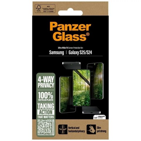 PanzerGlass Szkło hybrydowe do Samsung Galaxy S25 PanzerGlass Ultra-Wide Fit Matrix PanzerGlass Szkło hybrydowe do Samsung Galaxy S25 PanzerGlass Ultra-Wide Fit Matrix