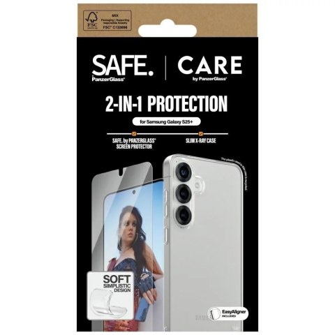 PanzerGlass Zestaw 2w1 do Samsung Galaxy S25+ CARE by PanzerGlass Etui + Szkło PanzerGlass Zestaw 2w1 do Samsung Galaxy S25+ CARE by PanzerGlass Etui + Szkło