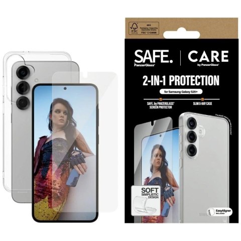 PanzerGlass Zestaw 2w1 do Samsung Galaxy S25+ CARE by PanzerGlass Etui + Szkło PanzerGlass Zestaw 2w1 do Samsung Galaxy S25+ CARE by PanzerGlass Etui + Szkło