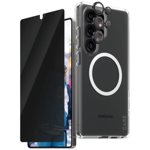 PanzerGlass Zestaw ochronny CARE by PanzerGlass 3w1 Privacy Etui + Szkło Prywatyzujące + Lens do Samsung Galaxy S25 Ultra PanzerGlass Zestaw ochronny CARE by PanzerGlass 3w1 Privacy Etui + Szkło Prywatyzujące + Lens do Samsung Galaxy S25 Ultra