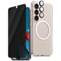 PanzerGlass Zestaw ochronny do Samsung Galaxy S25 CARE by PanzerGlass Flagship 3w1 Etui + Szkło Prywatyzujące + Lens