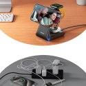 Joyroom Ładowarka bezprzewodowa Joyroom 15W 3w1 stacja ładująca z MagSafe - czarna