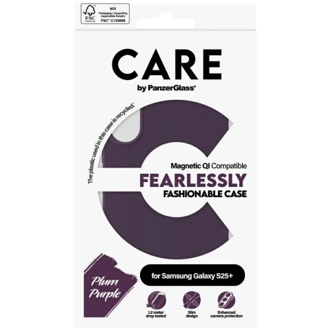 PanzerGlass Etui CARE do Samsung Galaxy S25+ by PanzerGlass Fashion Qi Fioletowy PanzerGlass Etui CARE do Samsung Galaxy S25+ by PanzerGlass Fashion Qi Fioletowy