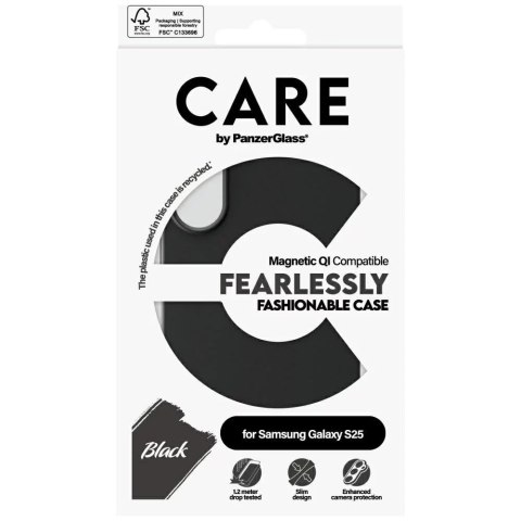 PanzerGlass Etui CARE do Samsung Galaxy S25 by PanzerGlass Fearlessly Magnetic Czarny PanzerGlass Etui CARE do Samsung Galaxy S25 by PanzerGlass Fearlessly Magnetic Czarny