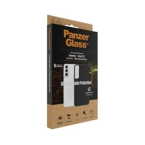 PanzerGlass Etui do Samsung Galaxy S22 Biodegradowalne PanzerGlass Czarny/Black PanzerGlass Etui do Samsung Galaxy S22 Biodegradowalne PanzerGlass Czarny/Black