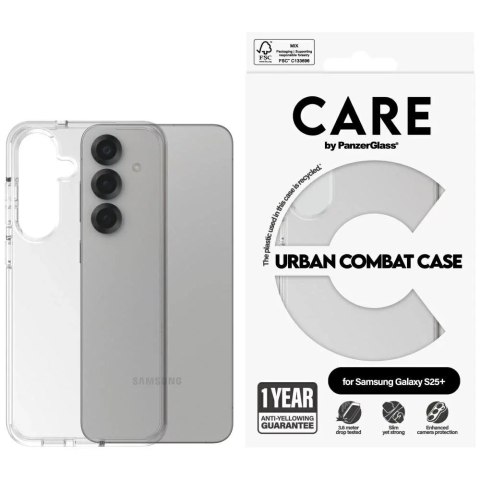PanzerGlass Etui do Samsung Galaxy S25+ CARE by PanzerGlass Flagship Urban Combat White QI przezroczyste PanzerGlass Etui do Samsung Galaxy S25+ CARE by PanzerGlass Flagship Urban Combat White QI przezroczyste