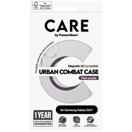 PanzerGlass Etui do Samsung Galaxy S25+ CARE by PanzerGlass Urban Combat Case Purple Qi