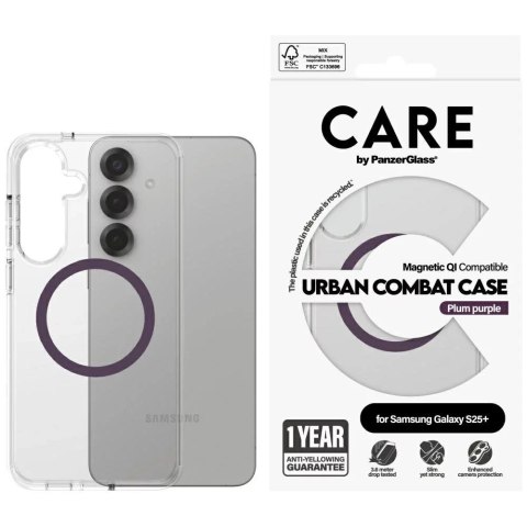 PanzerGlass Etui do Samsung Galaxy S25+ CARE by PanzerGlass Urban Combat Case Purple Qi PanzerGlass Etui do Samsung Galaxy S25+ CARE by PanzerGlass Urban Combat Case Purple Qi