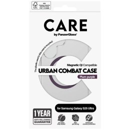 PanzerGlass Etui do Samsung Galaxy S25 Ultra CARE by PanzerGlass Urban Combat Purple Qi