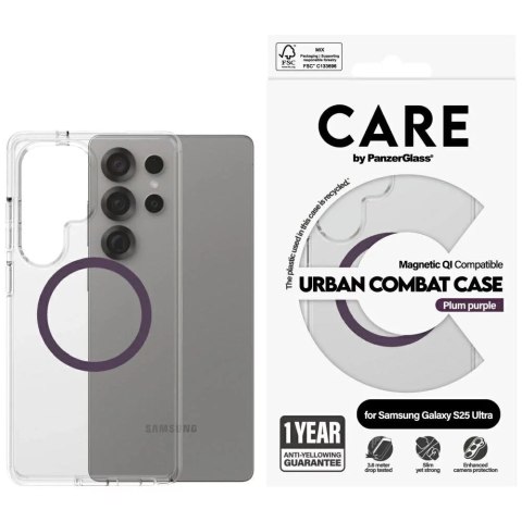 PanzerGlass Etui do Samsung Galaxy S25 Ultra CARE by PanzerGlass Urban Combat Purple Qi PanzerGlass Etui do Samsung Galaxy S25 Ultra CARE by PanzerGlass Urban Combat Purple Qi