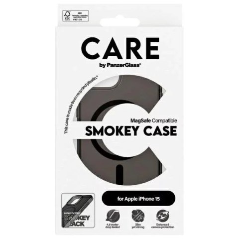 PanzerGlass Etui do iPhone 15 CARE by PanzerGlass Urban Combat Case 6,1" Przezroczysty PanzerGlass Etui do iPhone 15 CARE by PanzerGlass Urban Combat Case 6,1" Przezroczysty