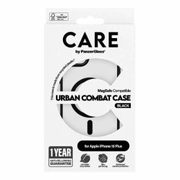 PanzerGlass Etui do iPhone 15 Plus CARE by PanzerGlass Urban Combat Case MagSafe Przezroczysty z Czarnymi