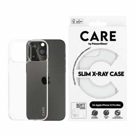 PanzerGlass Etui do iPhone 15 Pro Max CARE by PanzerGlass Slim X-Ray Case 6,7" Przezroczysty PanzerGlass Etui do iPhone 15 Pro Max CARE by PanzerGlass Slim X-Ray Case 6,7" Przezroczysty