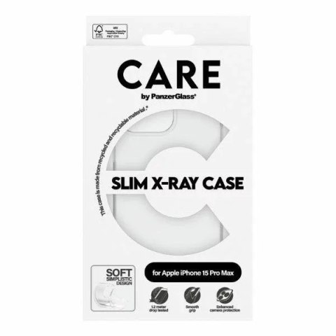 PanzerGlass Etui do iPhone 15 Pro Max CARE by PanzerGlass Slim X-Ray Case 6,7" Przezroczysty PanzerGlass Etui do iPhone 15 Pro Max CARE by PanzerGlass Slim X-Ray Case 6,7" Przezroczysty