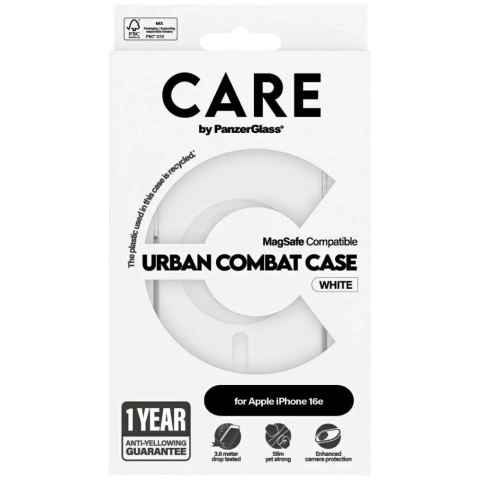 PanzerGlass Etui do iPhone 16e CARE by PanzerGlass Flagship Urban Combat White QI PanzerGlass Etui do iPhone 16e CARE by PanzerGlass Flagship Urban Combat White QI