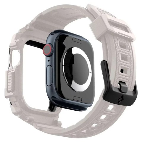 Spigen ETUI Z PASKIEM DO APPLE WATCH 10 (46MM) DUNE BEIGE BIAŁE SPIGEN RUGGED ARMOR PRO Spigen ETUI Z PASKIEM DO APPLE WATCH 10 (46MM) DUNE BEIGE BIAŁE SPIGEN RUGGED ARMOR PRO