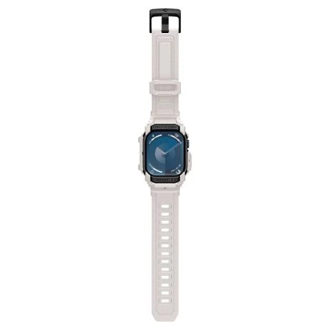 Spigen ETUI Z PASKIEM DO APPLE WATCH 10 (46MM) DUNE BEIGE BIAŁE SPIGEN RUGGED ARMOR PRO Spigen ETUI Z PASKIEM DO APPLE WATCH 10 (46MM) DUNE BEIGE BIAŁE SPIGEN RUGGED ARMOR PRO