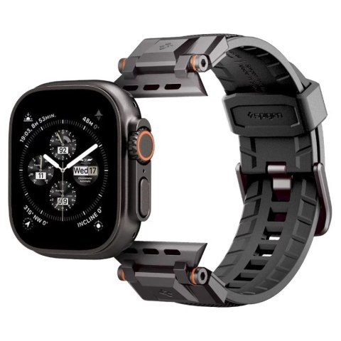 Spigen Pasek Opaska Spigen DuraPro Armor do Apple Watch 42-49mm - Czarny Black Edition Spigen Pasek Opaska Spigen DuraPro Armor do Apple Watch 42-49mm - Czarny Black Edition