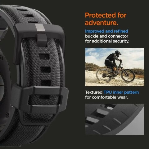 Spigen Pasek Opaska Spigen DuraPro Armor do Apple Watch 42-49mm - Czarny Black Edition Spigen Pasek Opaska Spigen DuraPro Armor do Apple Watch 42-49mm - Czarny Black Edition