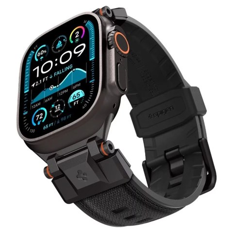 Spigen Pasek Opaska Spigen DuraPro Armor do Apple Watch 42-49mm - Czarny Black Edition Spigen Pasek Opaska Spigen DuraPro Armor do Apple Watch 42-49mm - Czarny Black Edition